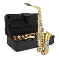 Firefeel W014 Alt Saksofon Gold Lacquer Body Nickel Plated Keys